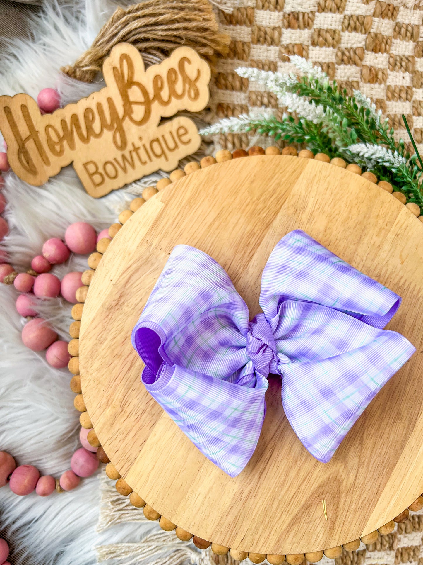 Purple Plaid ribbon