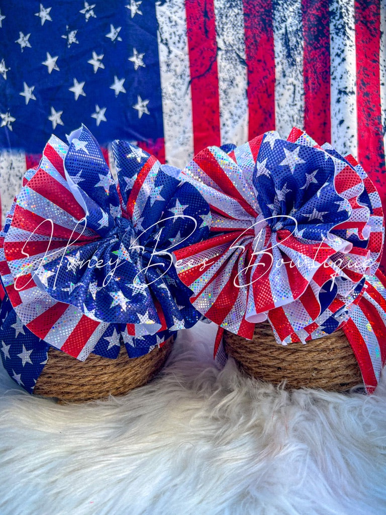 Patriotic Shattered Glass RUFFLE
