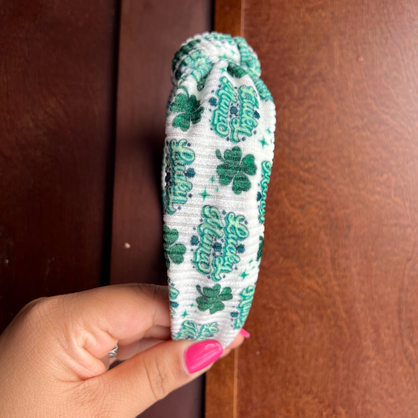 Lucky Mama knotted headband/scrunchie