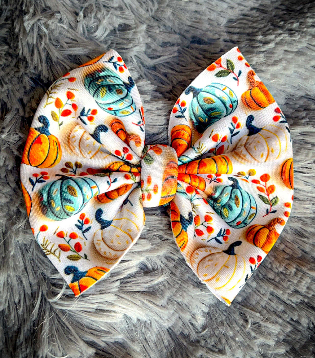 Fluffy Floral Pumpkins