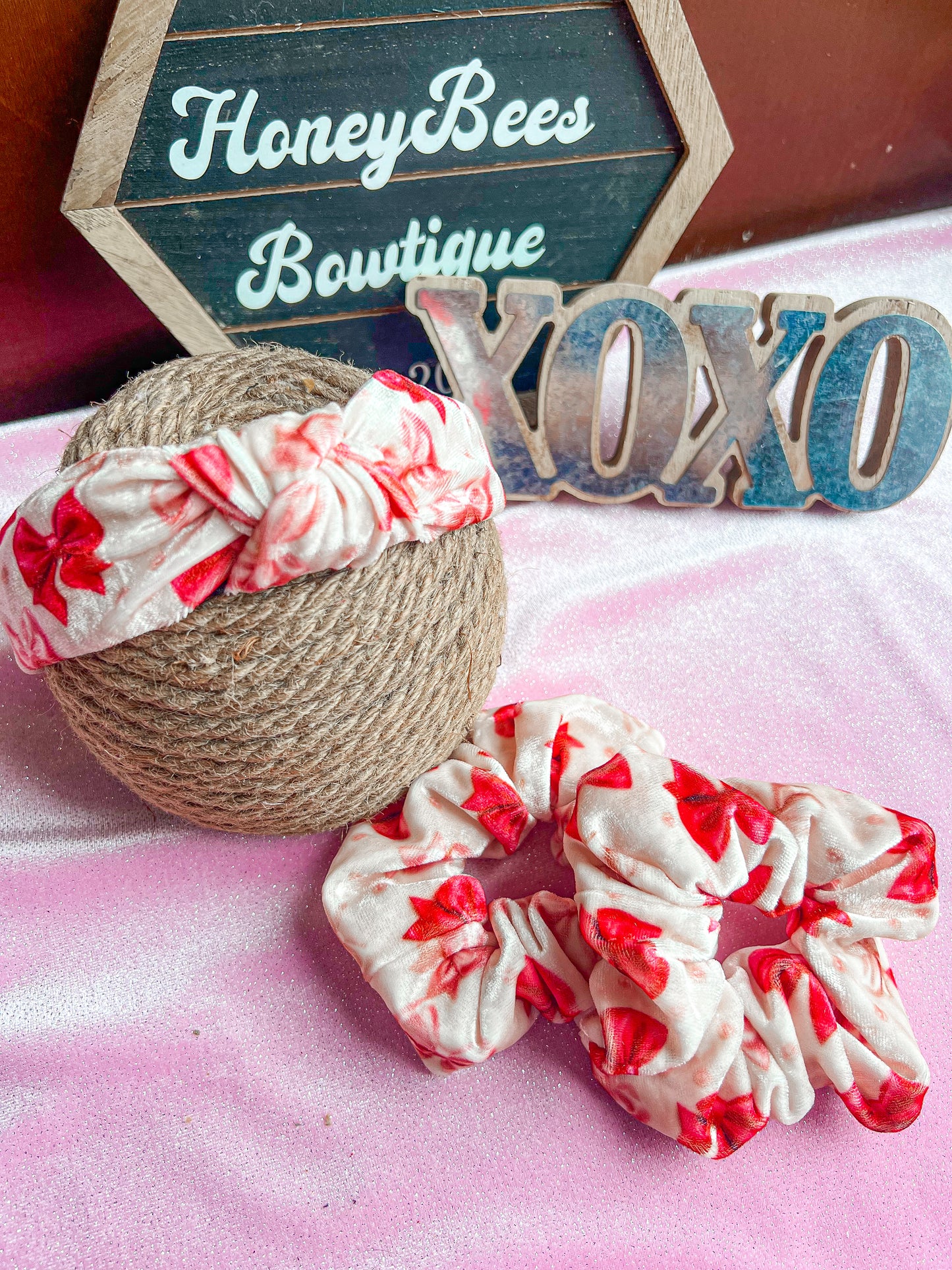 Bows knotted headband/scrunchie