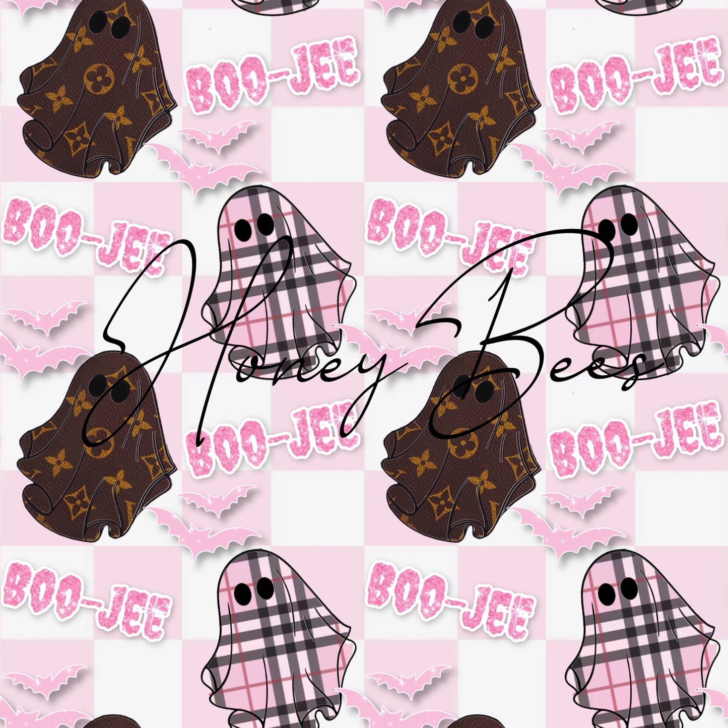 Pink Boo-jee ghost SEAMLESS FILE