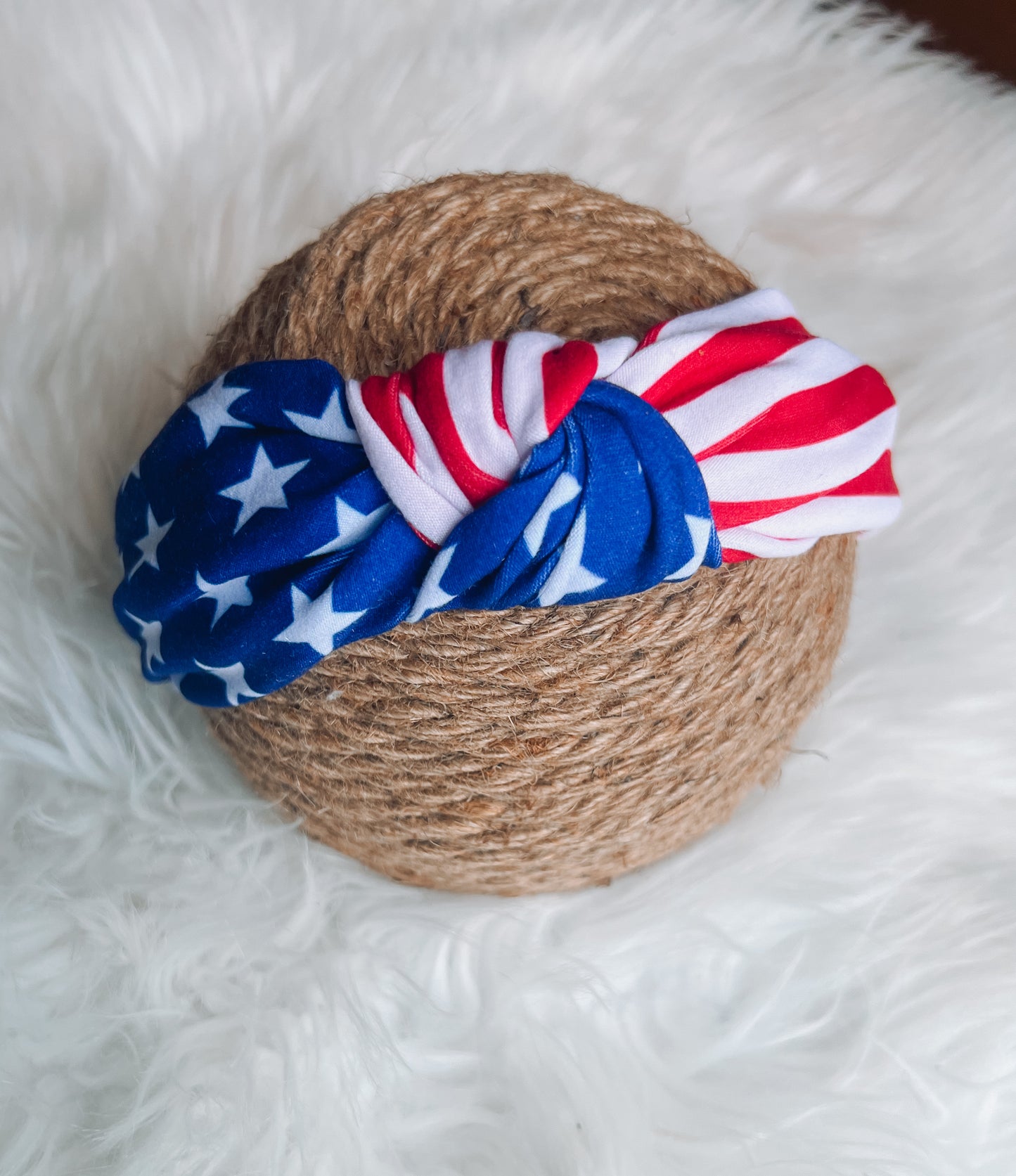 Patriotic Twistwrap/knotted headband
