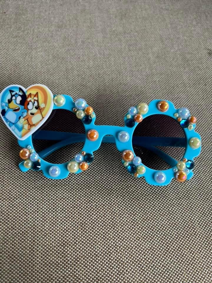 Blue Bluey Heart Sunnies RTS