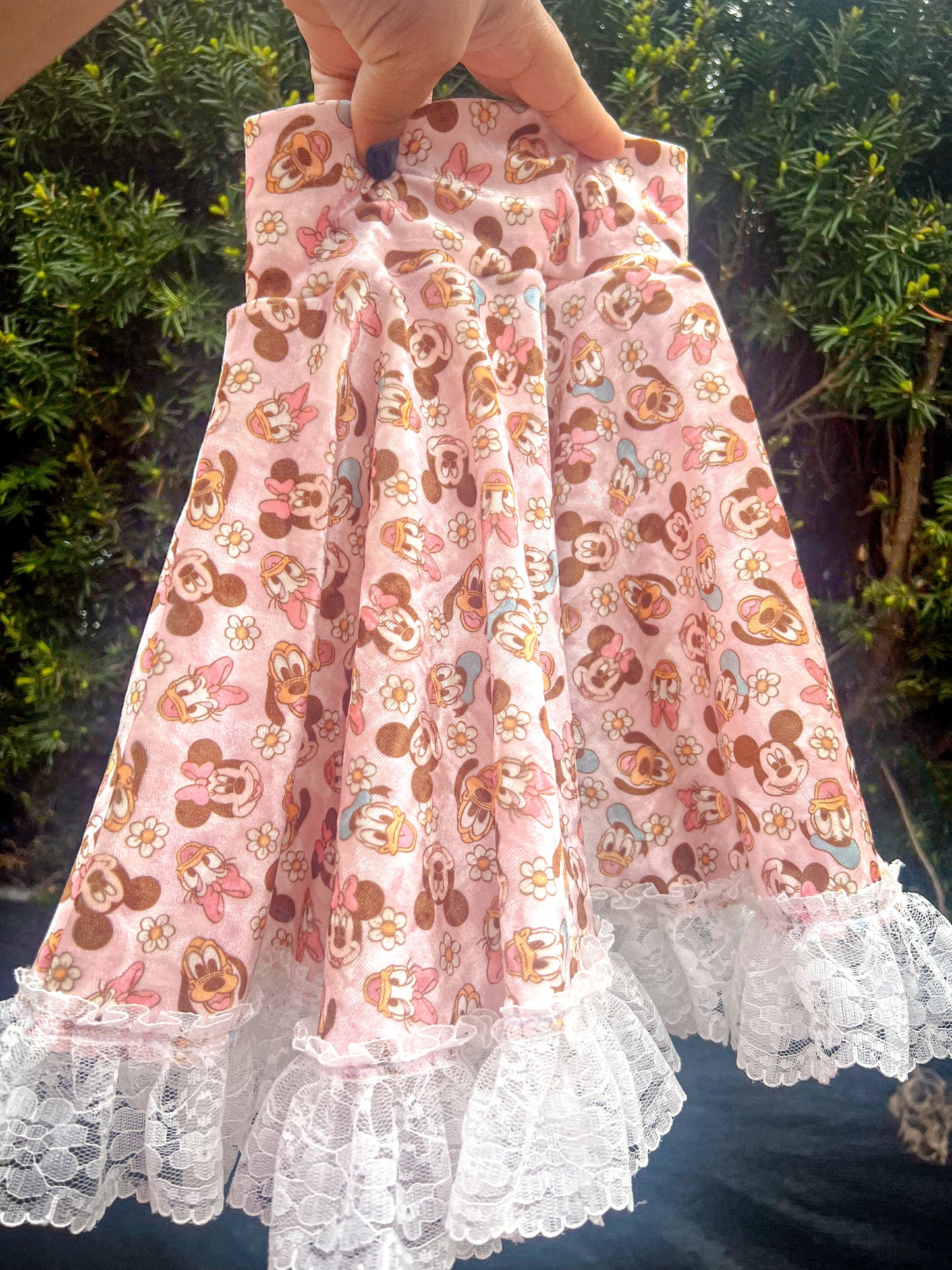 Floral Minnie circle skirt