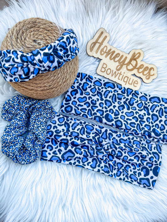 Detroit Lions Leopard football Twistwrap Knotted HeadBAND