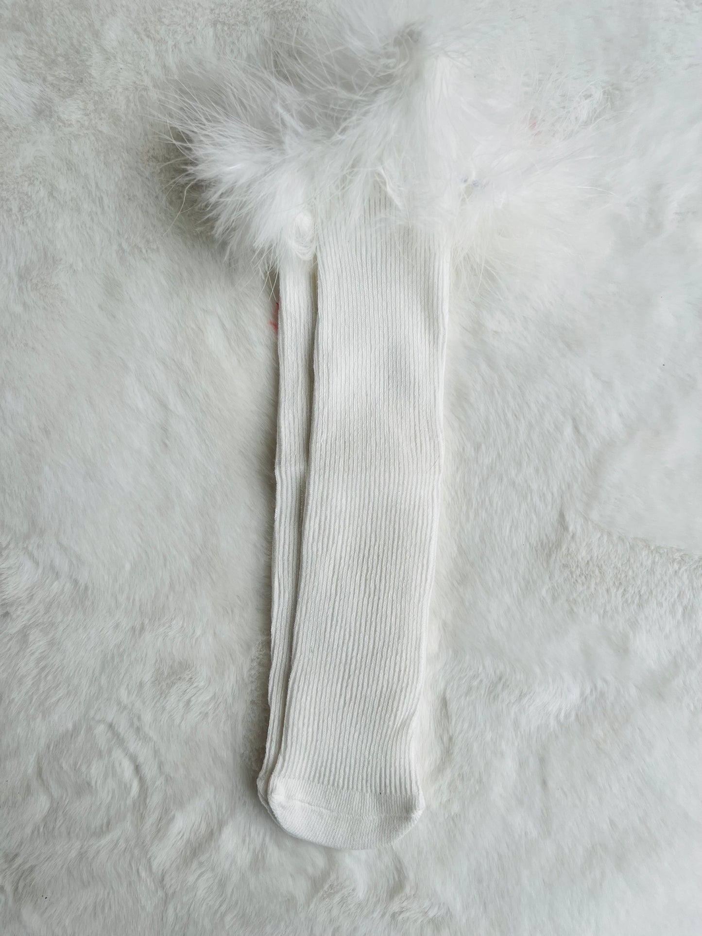 White Fluff Socks