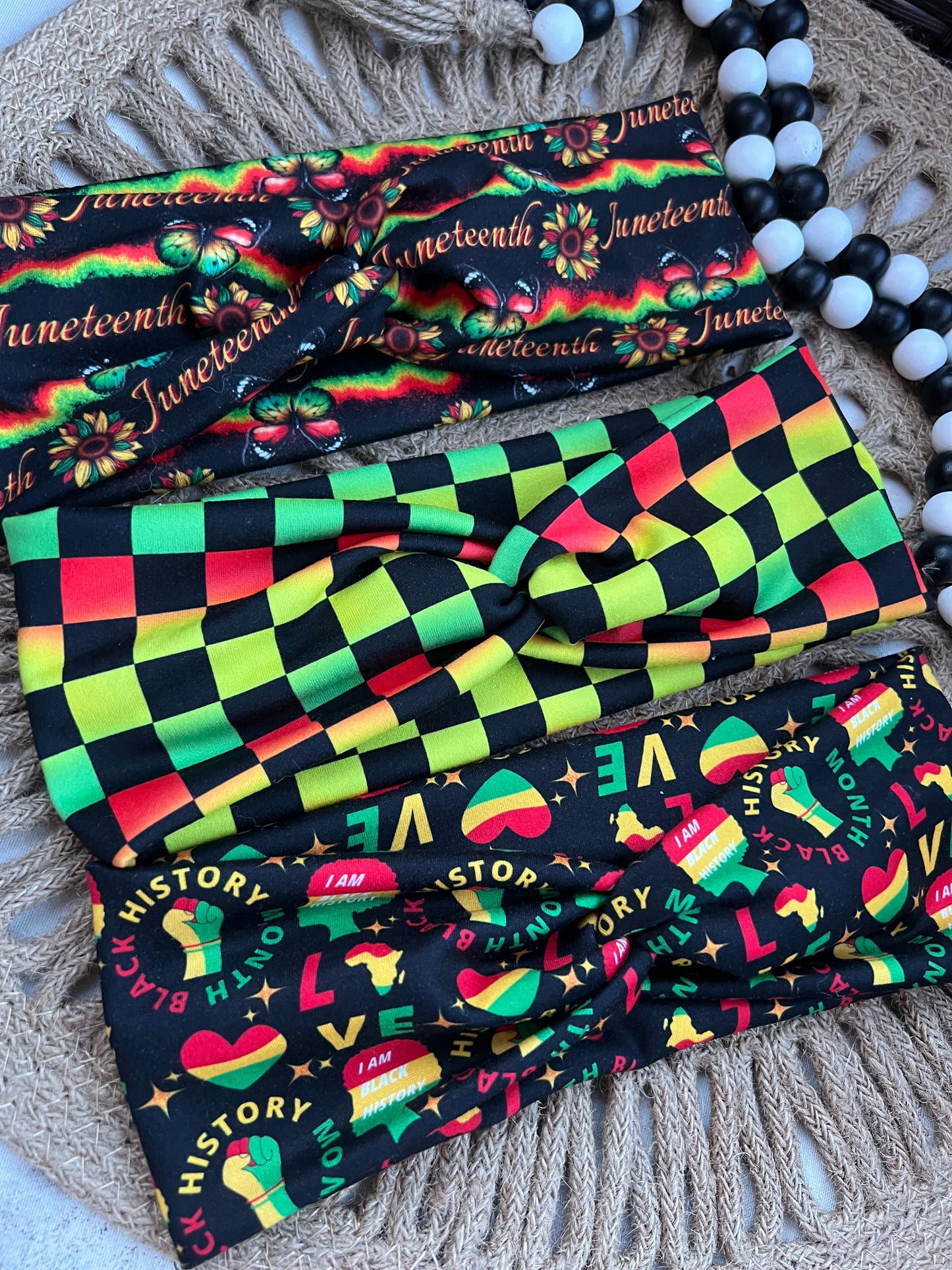 Juneteenth sunflower twistwrap/knotted headband