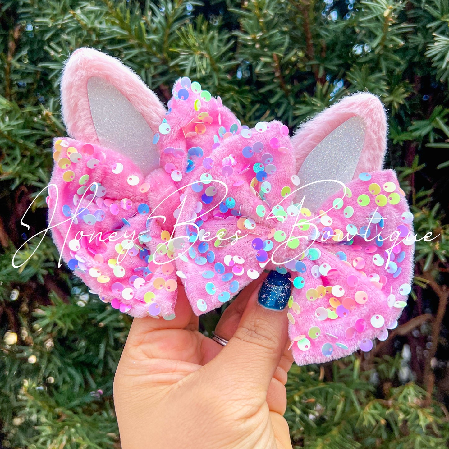 Pink Pastel Sequin Velvet