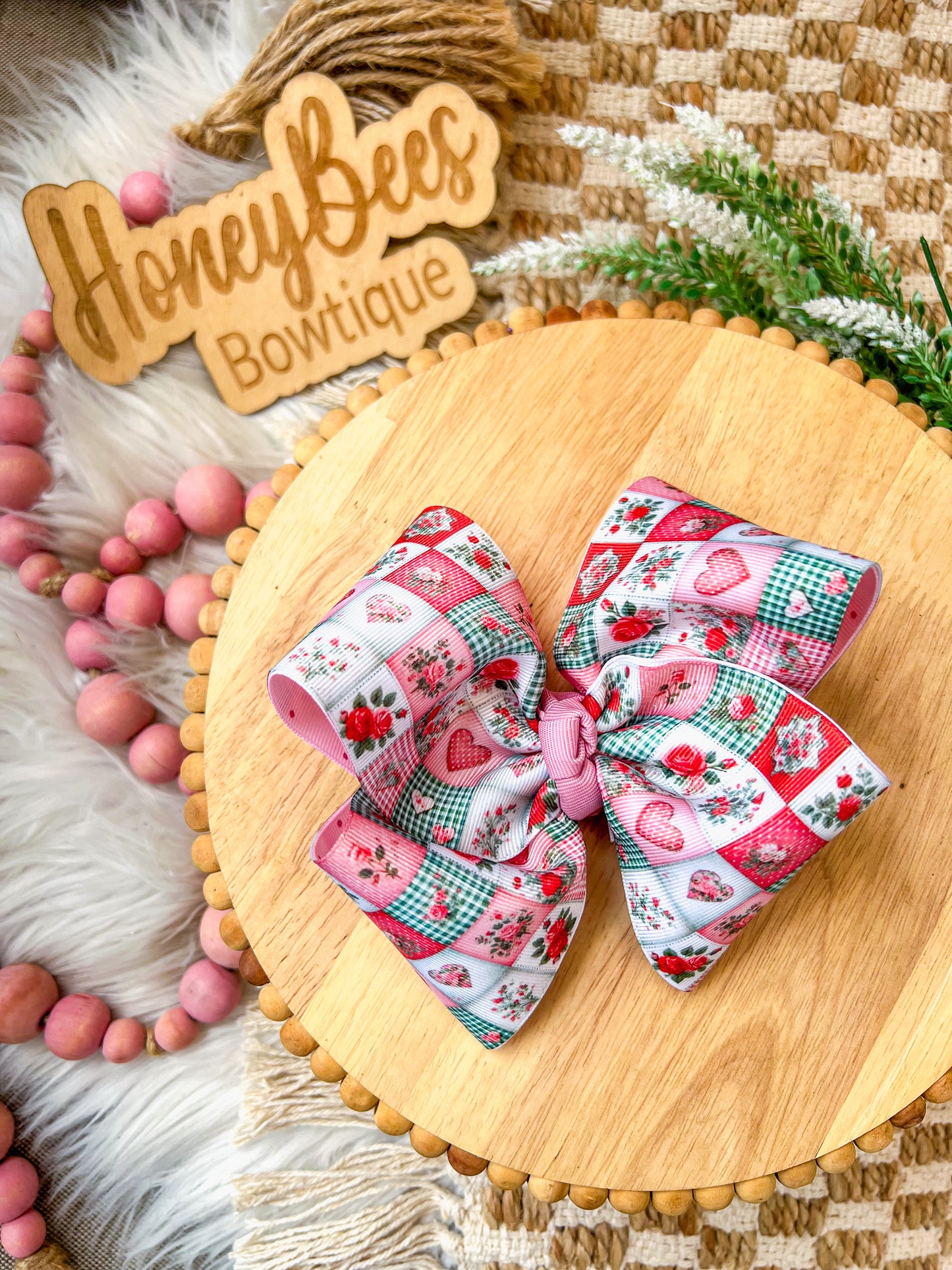 Floral patchwork ribbon