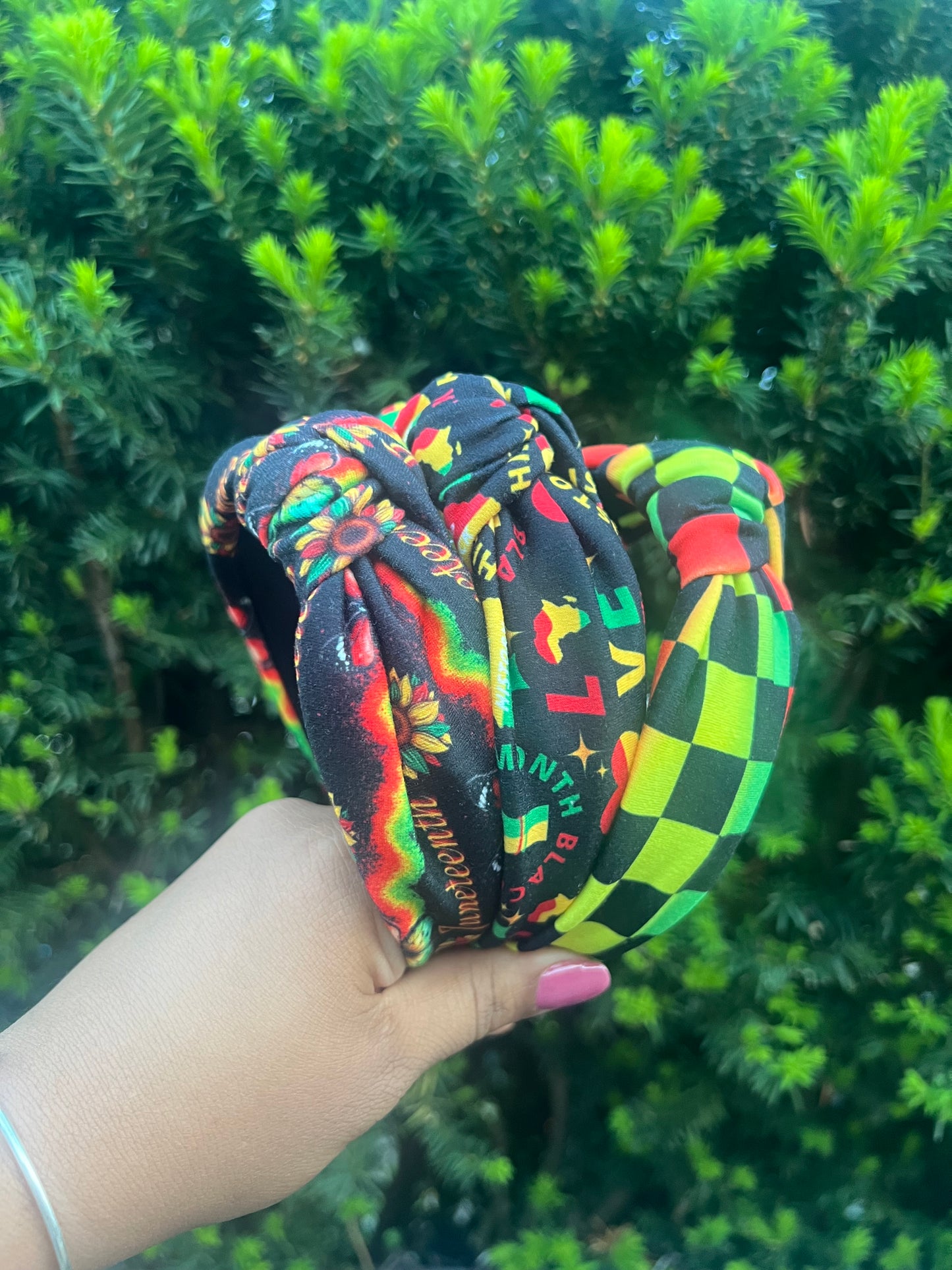 Juneteenth sunflower twistwrap/knotted headband