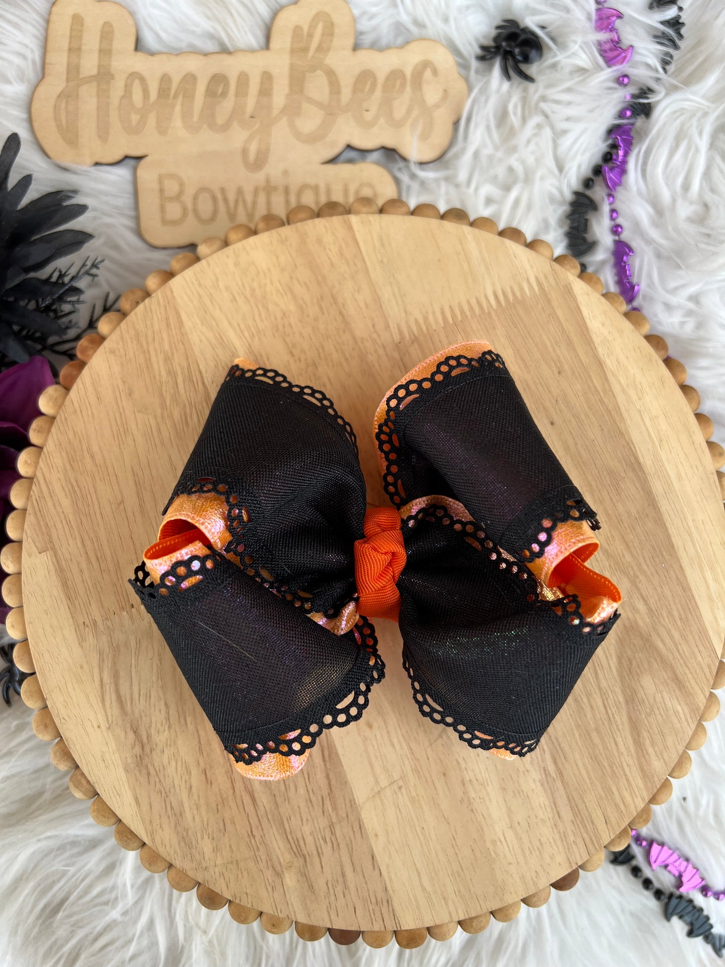 Black scalloped edge Ribbon