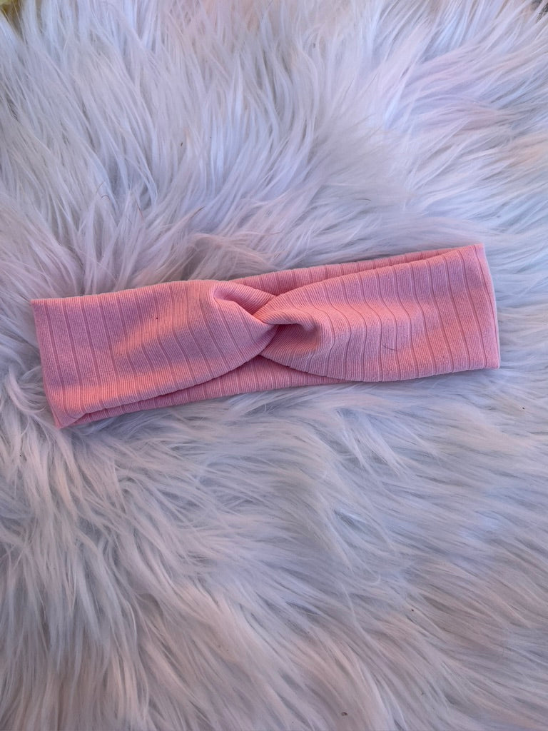 Baby Pink Twistwrap/ Knotted HeadBAND
