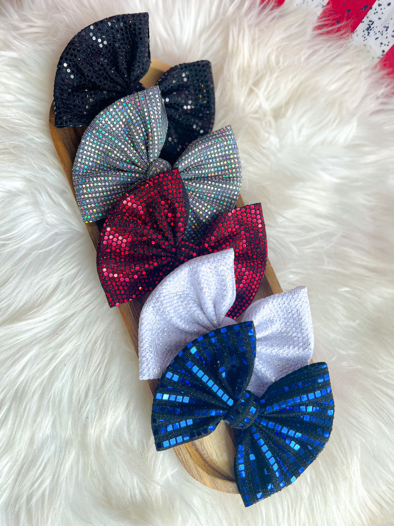 Red Sparkle **6inch Bow Option**