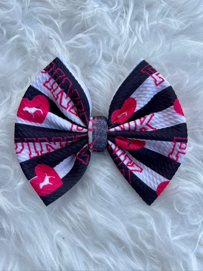 PINK heart black stripes **RTS**