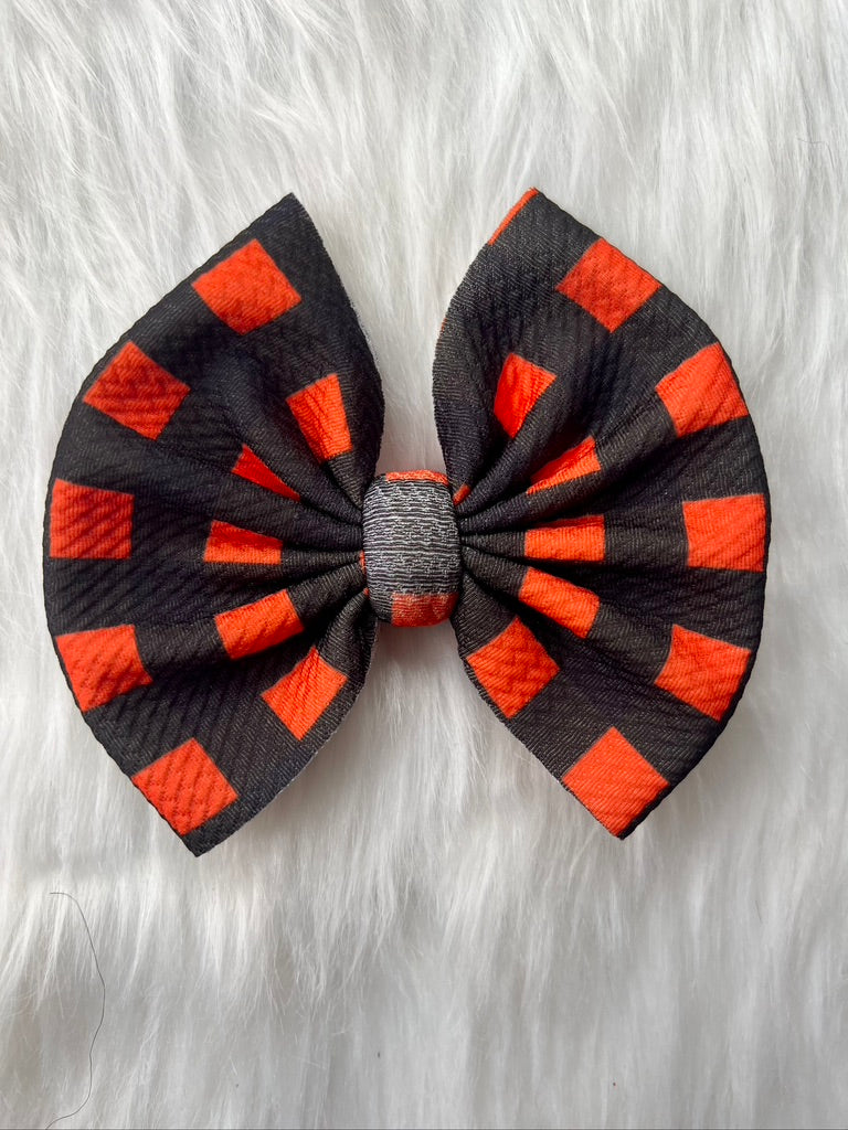 Black and Orange plaid
