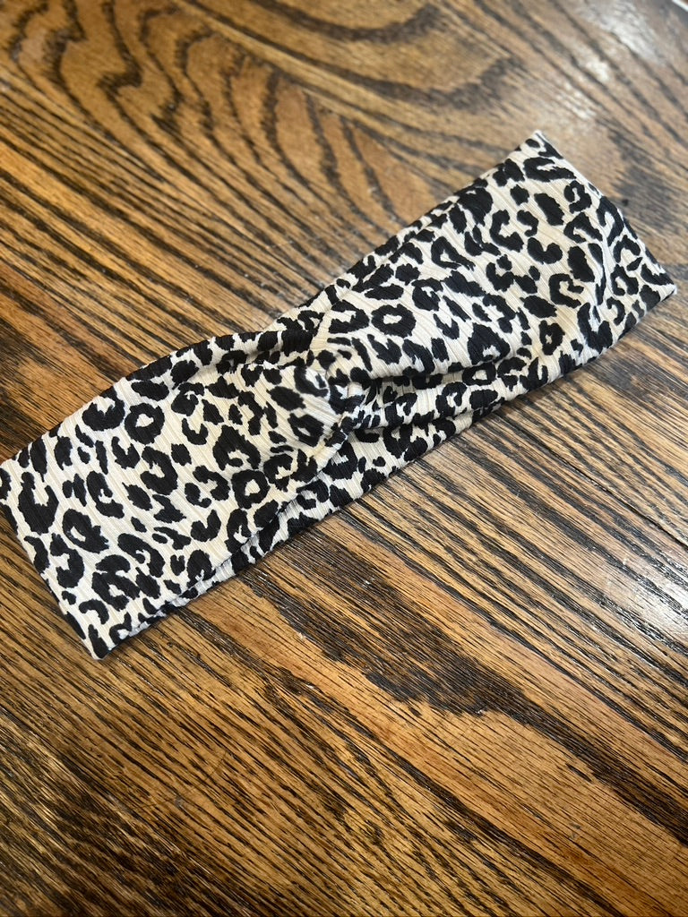 Nude Cheetah Twistwrap/Knotted Headband