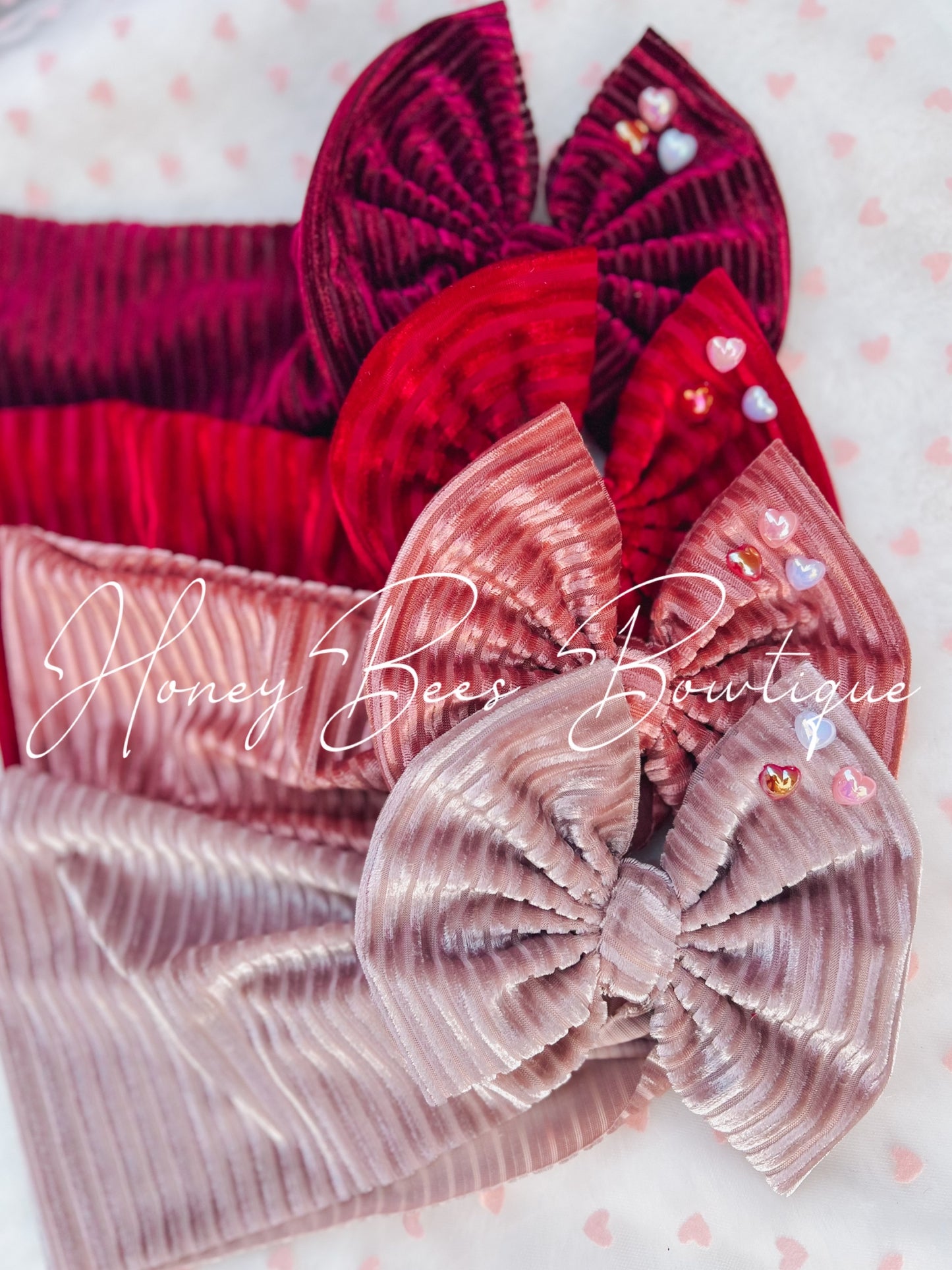 Ruby Red Ribbed Velvet