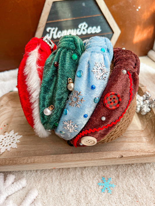 Christmas knotted headbands