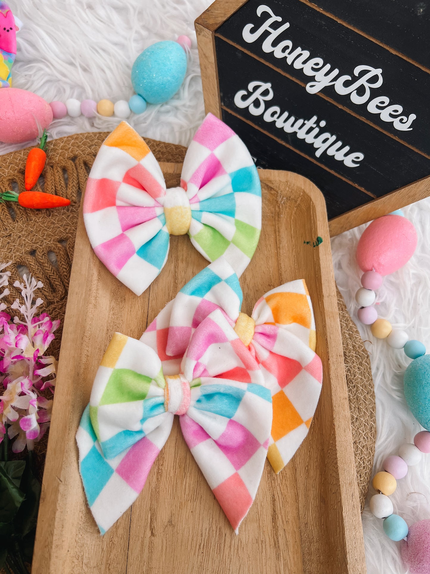 Easter Checkers Velvet