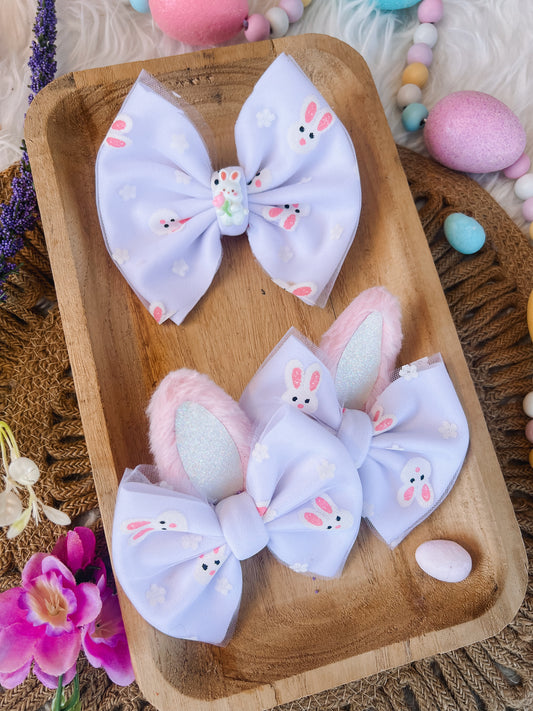 Easter bunny Puff Bows