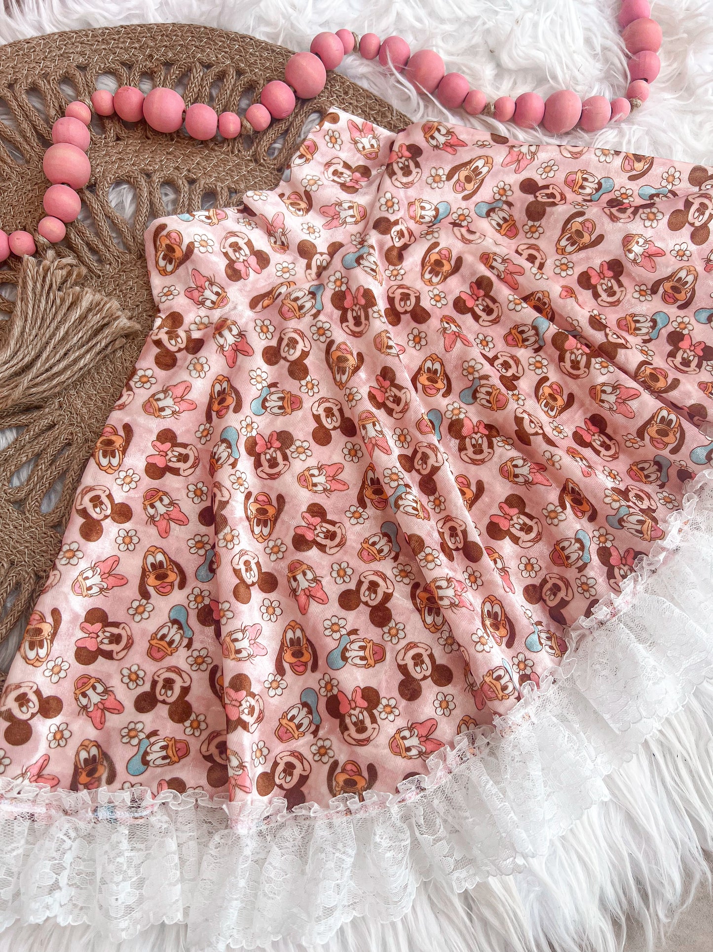Floral Minnie circle skirt