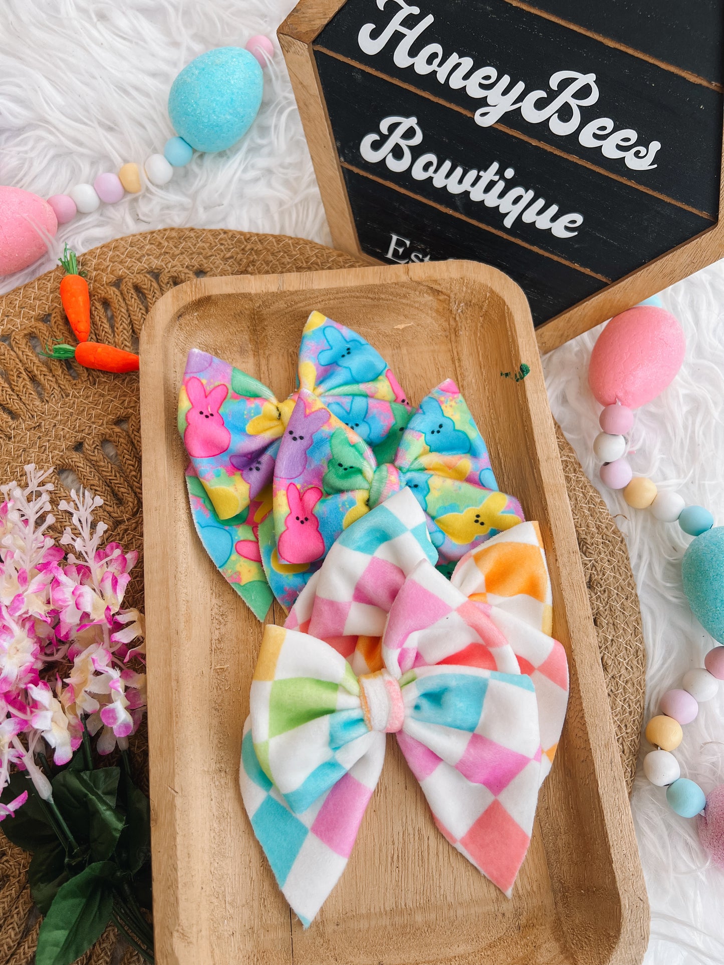 PEEPs Velvet knotted headband, scrunchie