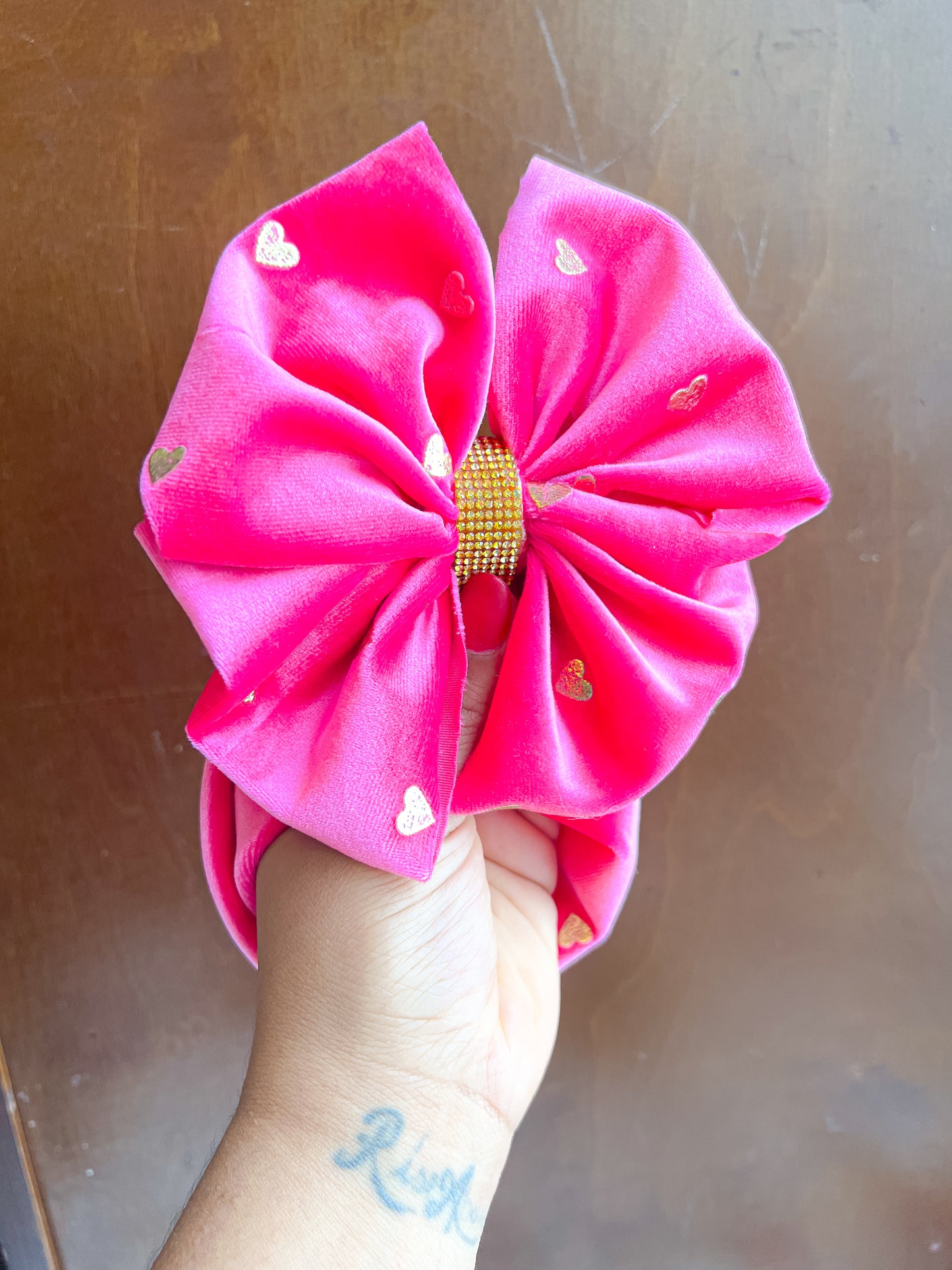 Pink Heart Velvet