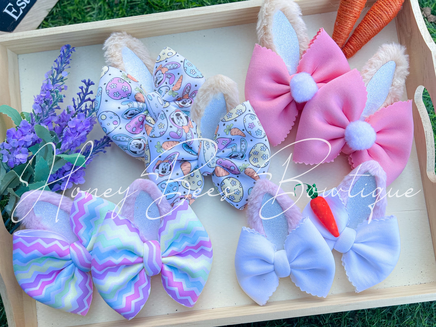 Fuzzy Bunny Ears with tail ADD ON
