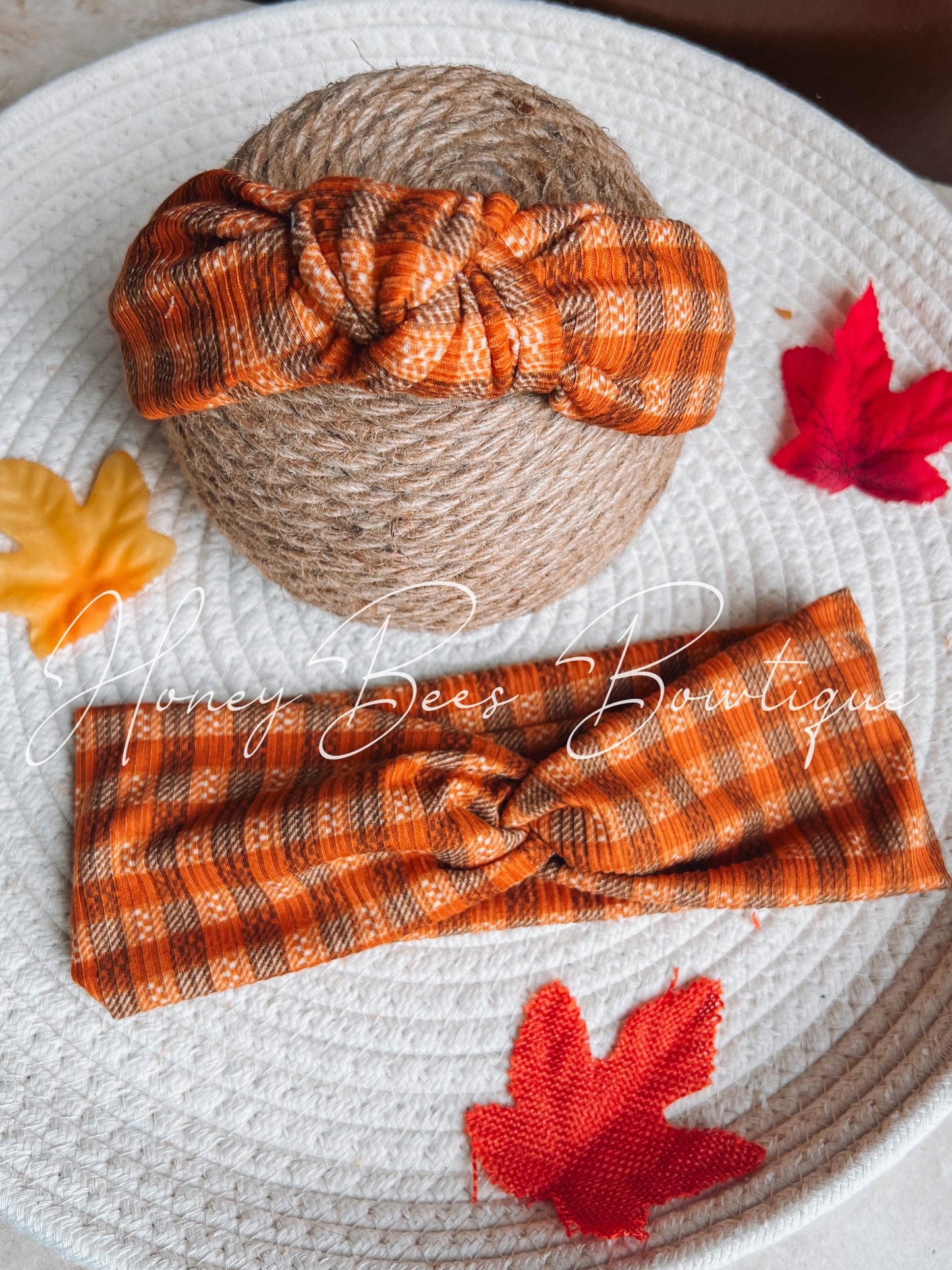 Orange Gingham