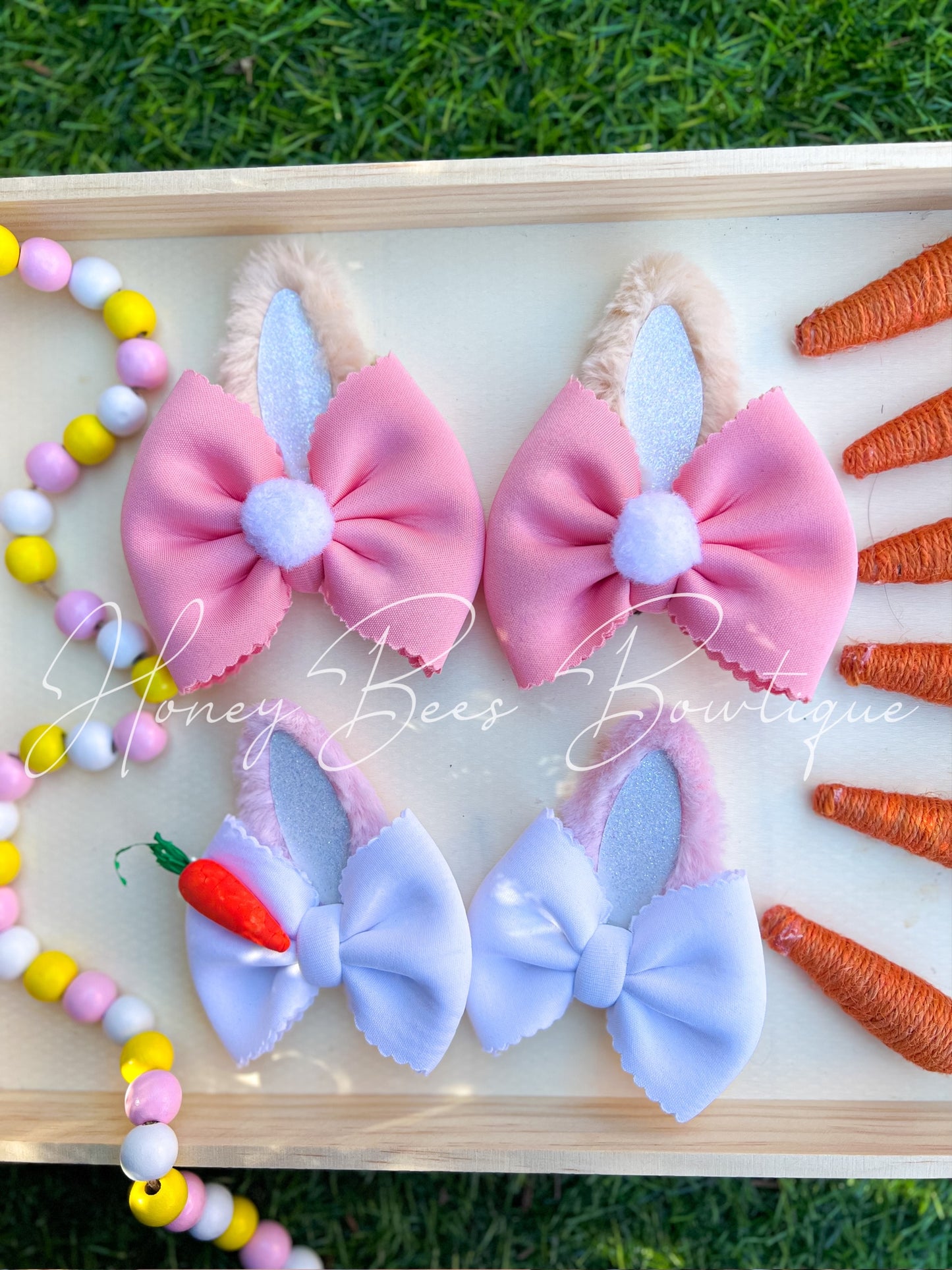 Fuzzy Bunny Ears with tail ADD ON