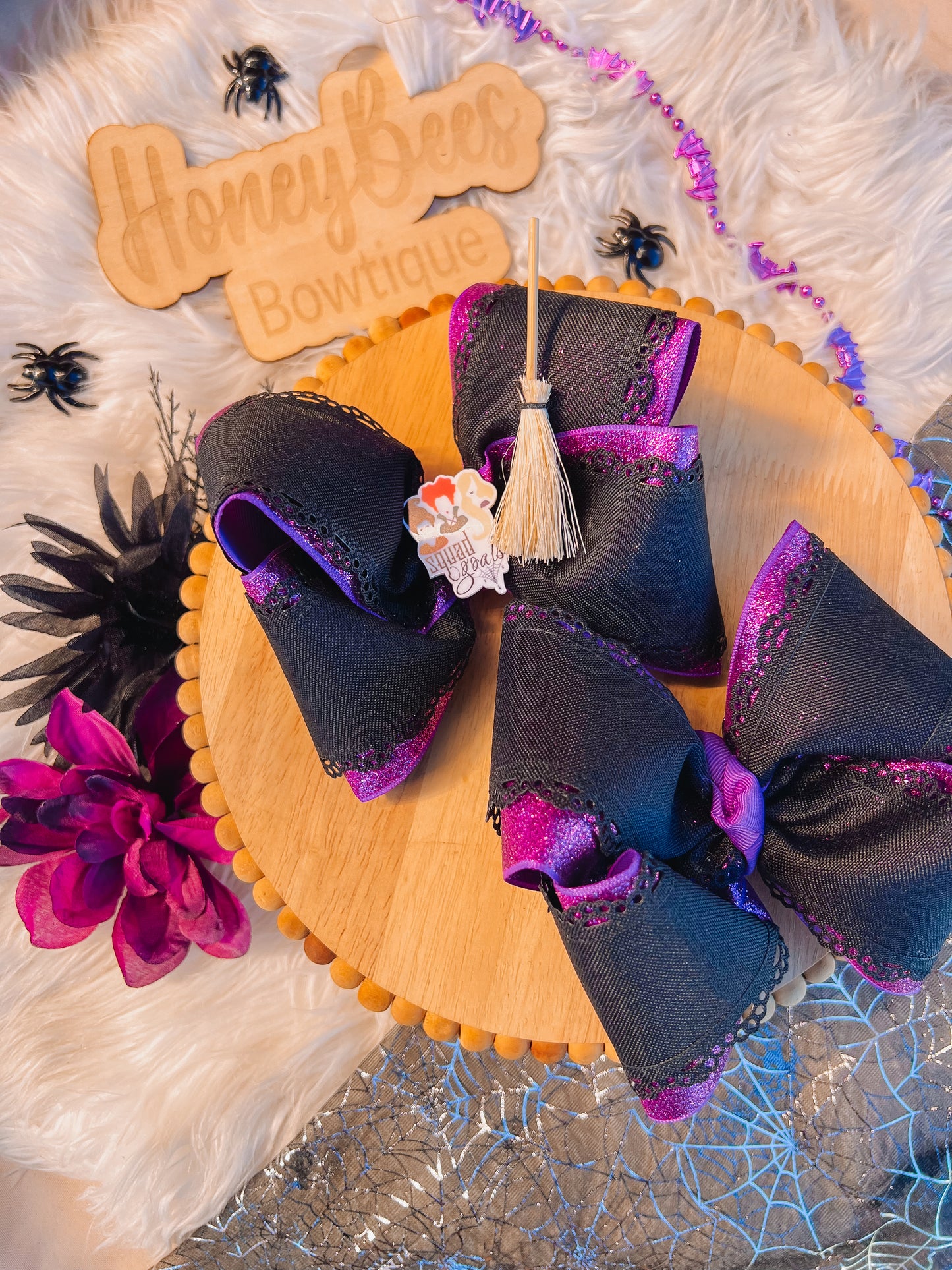 Black scalloped edge Ribbon