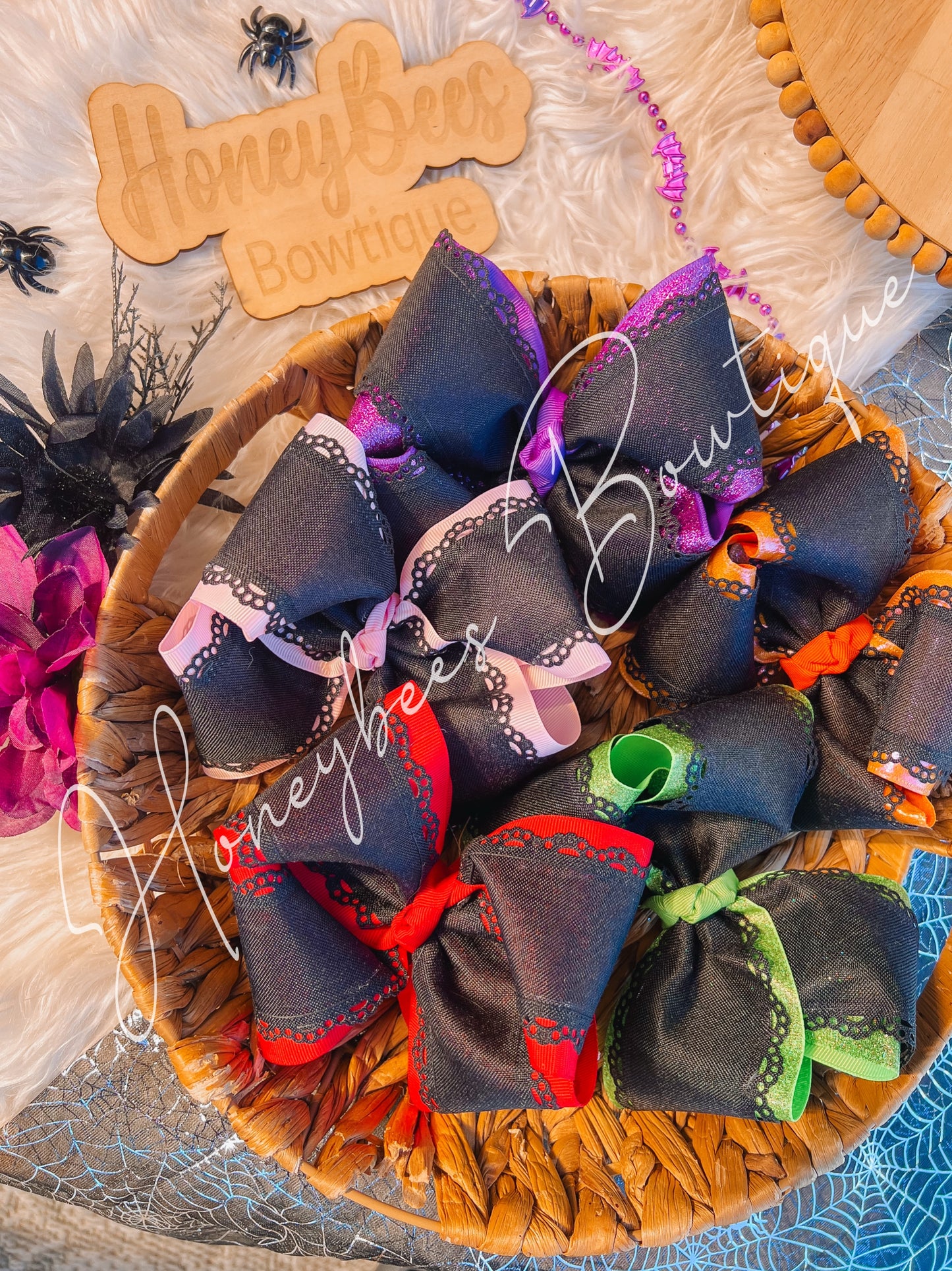 Black scalloped edge Ribbon