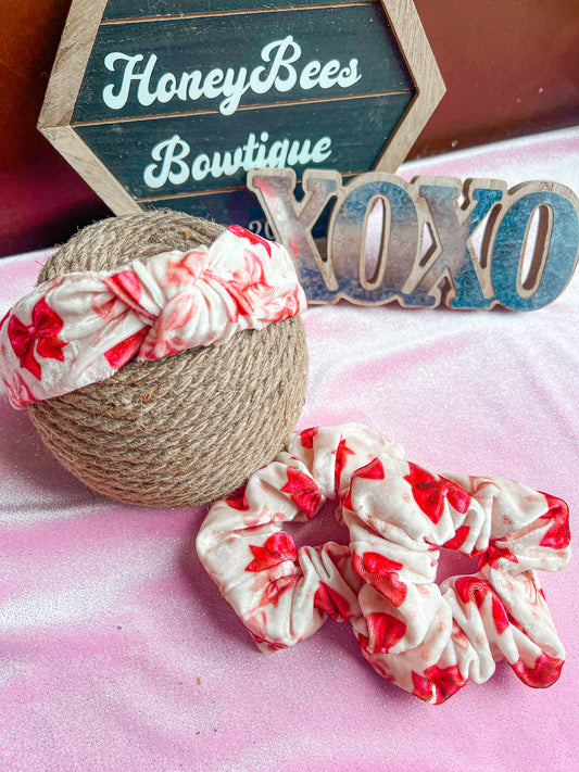 Bows knotted headband/scrunchie