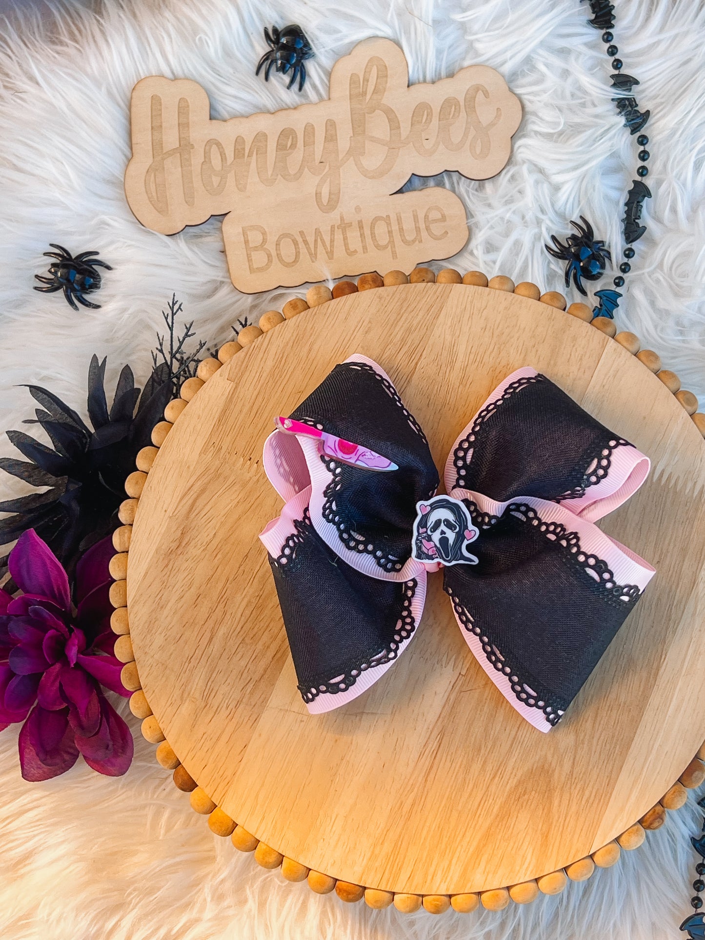 Black scalloped edge Ribbon