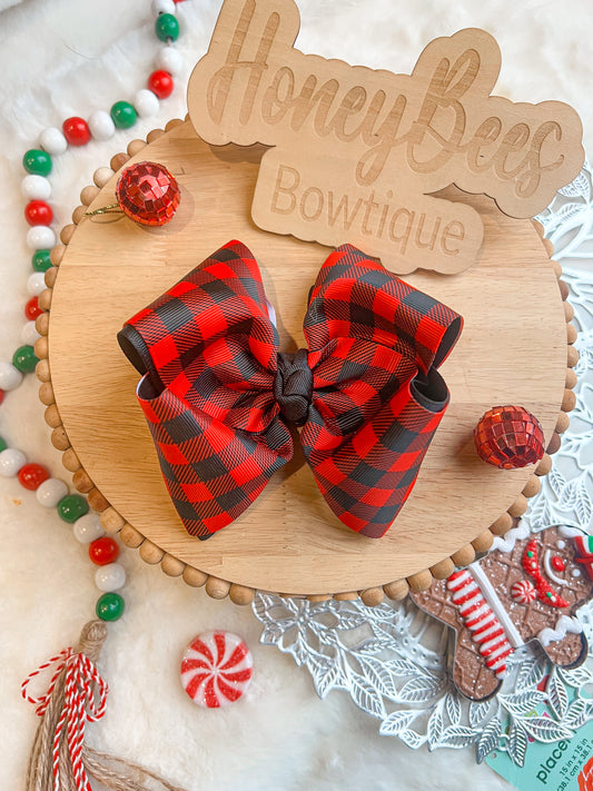Red Plaid Ribbon