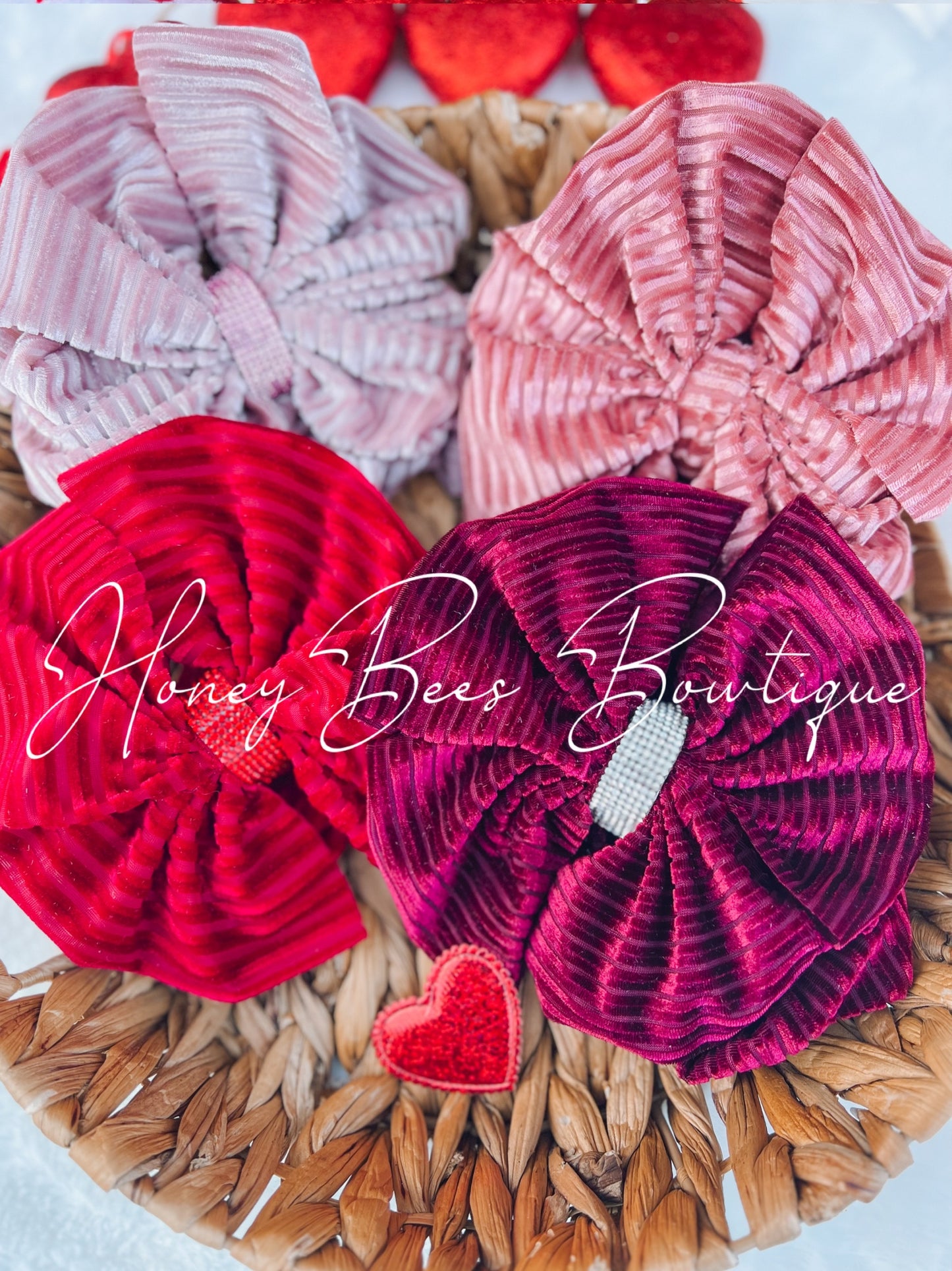 Ruby Red Ribbed Velvet