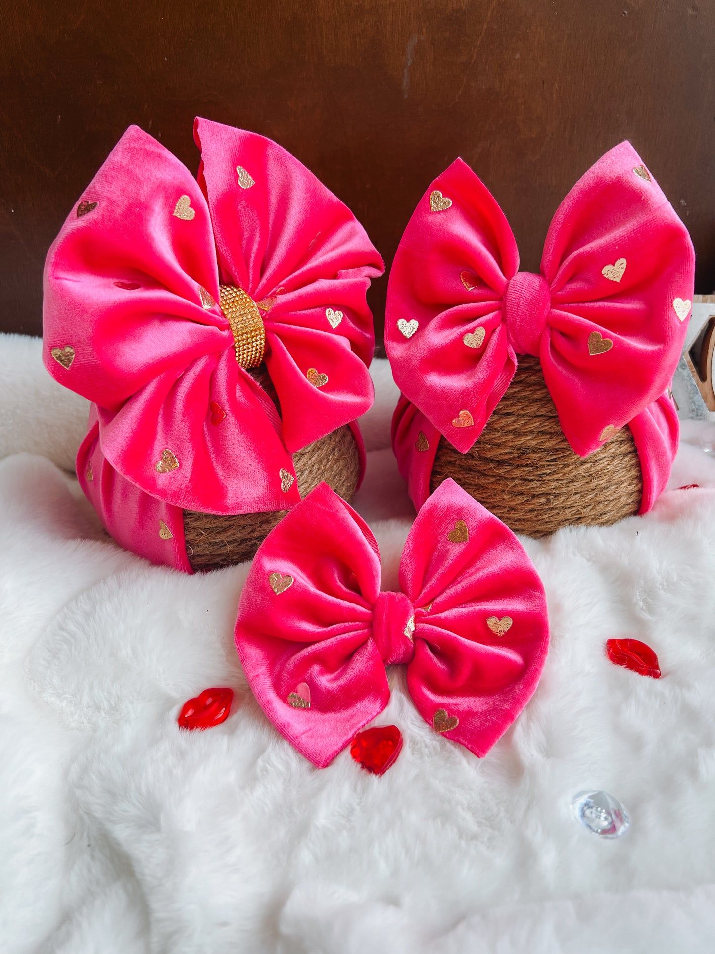Pink Heart Velvet