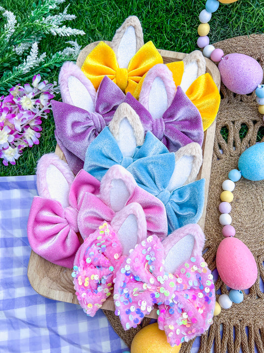 Fuzzy Bunny Ears with tail ADD ON