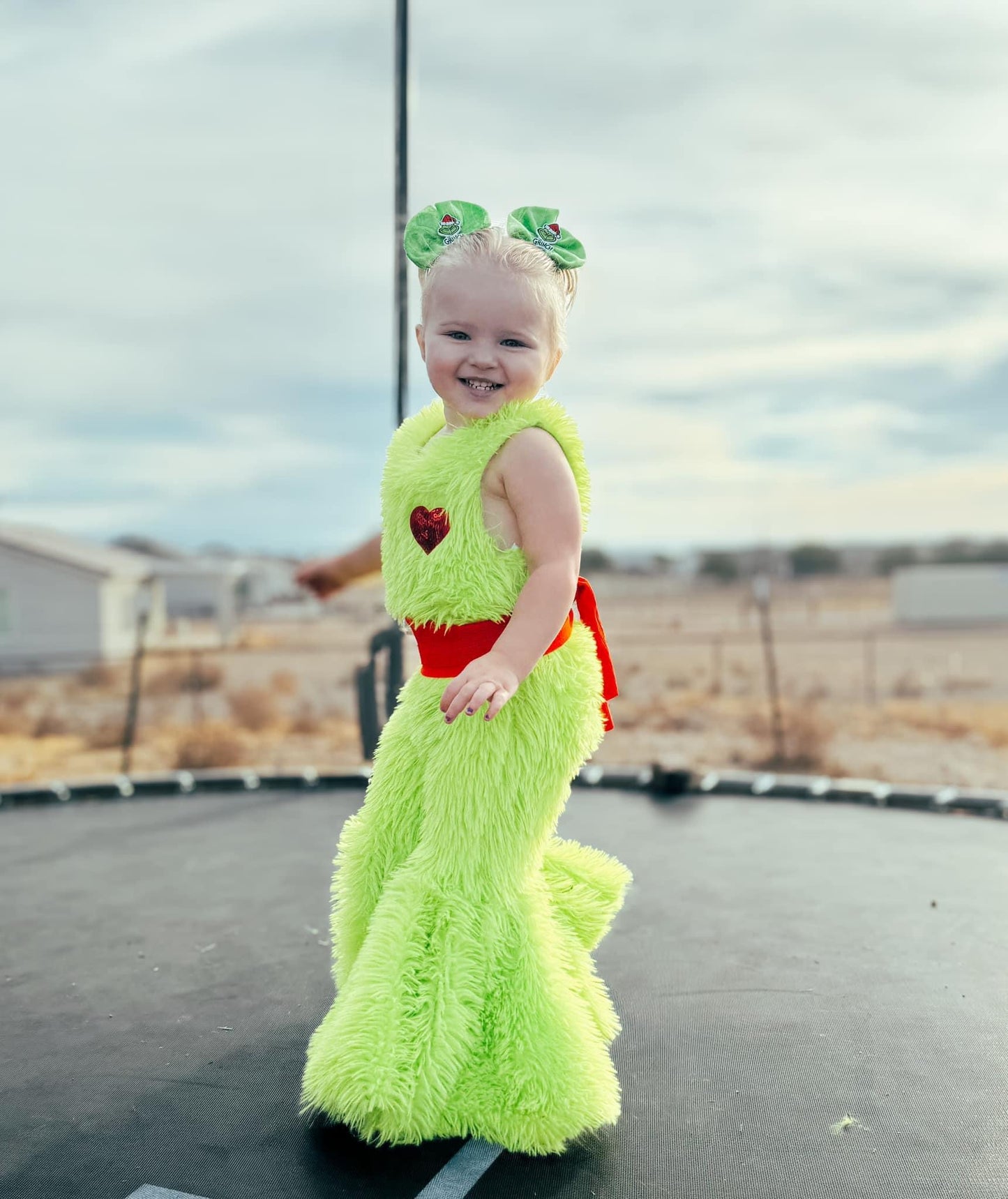 Lime Green Panne