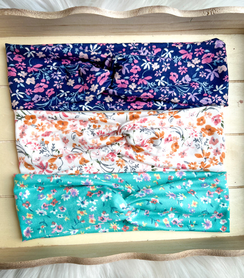 Floral Twistwraps/Knotted Headband
