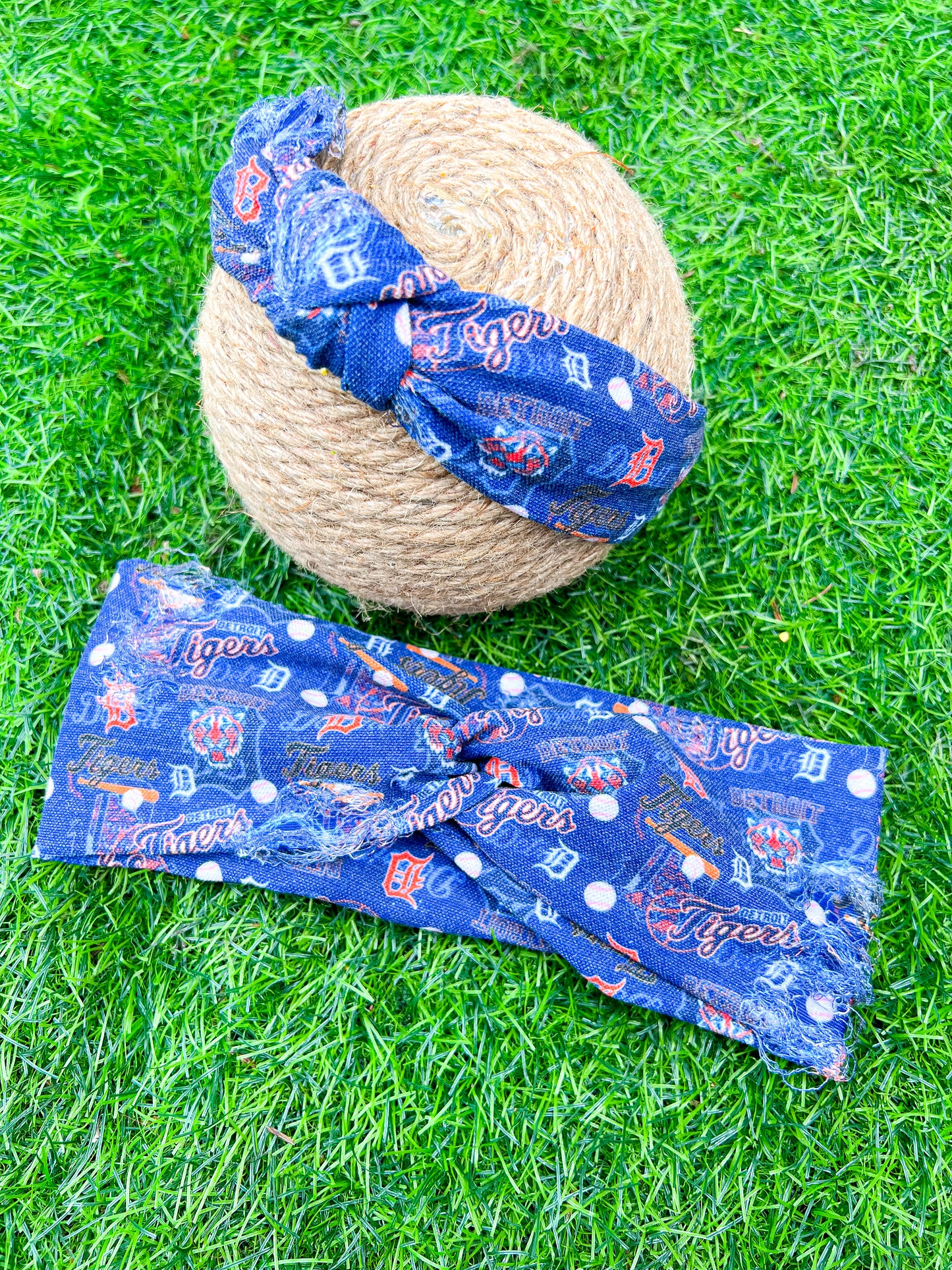 Detroit tigers Baseball twistwrap/knotted headband