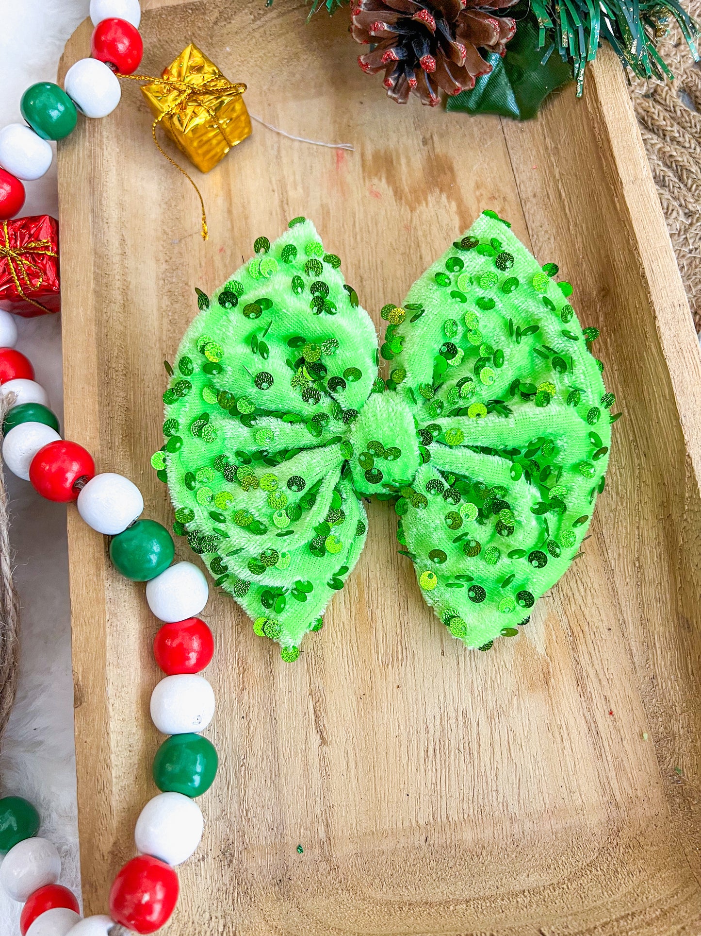 Grinchy velvet SEQUINS