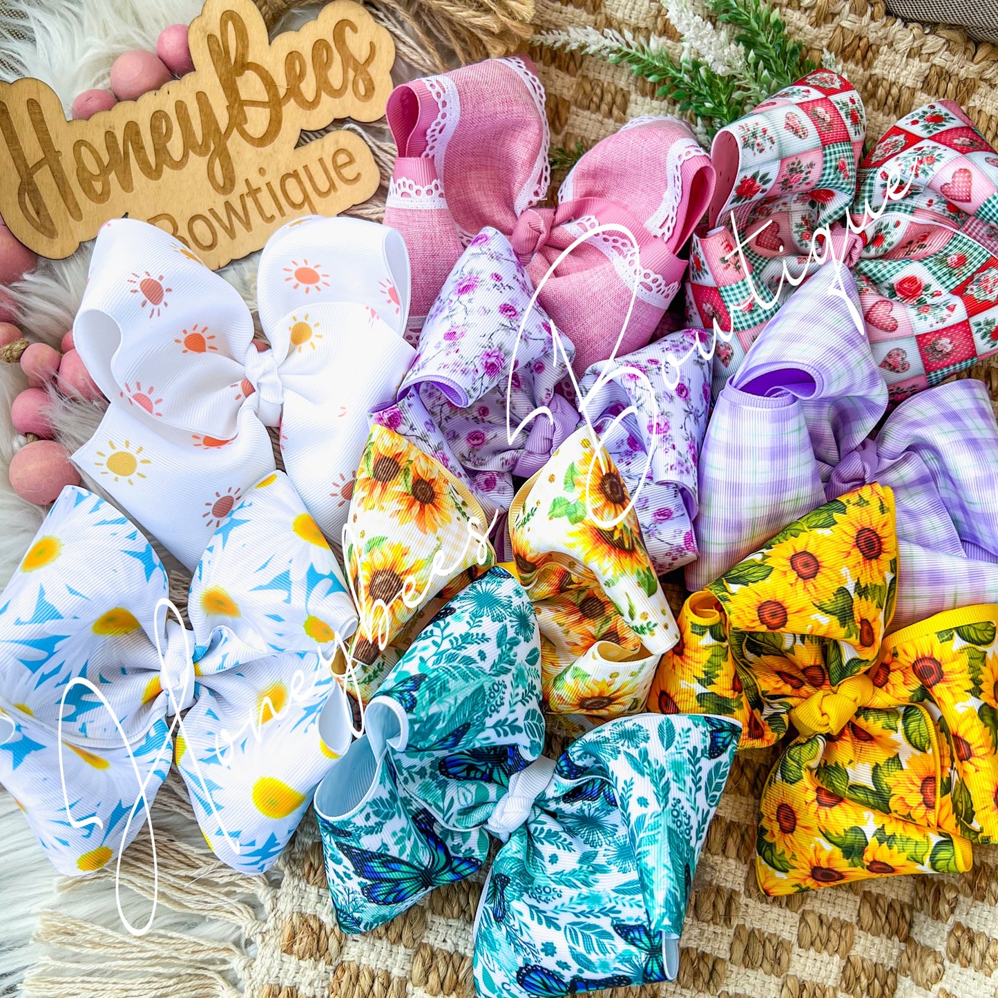 Purple Floral ribbon