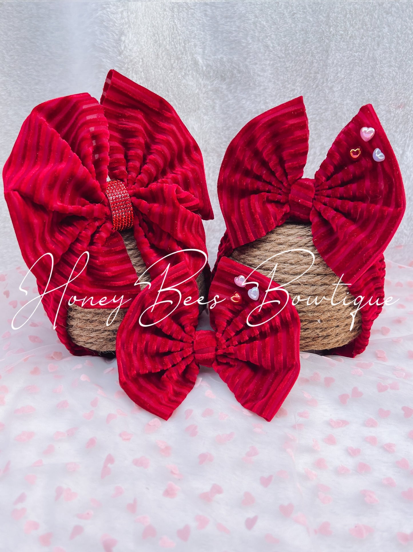 Ruby Red Ribbed Velvet