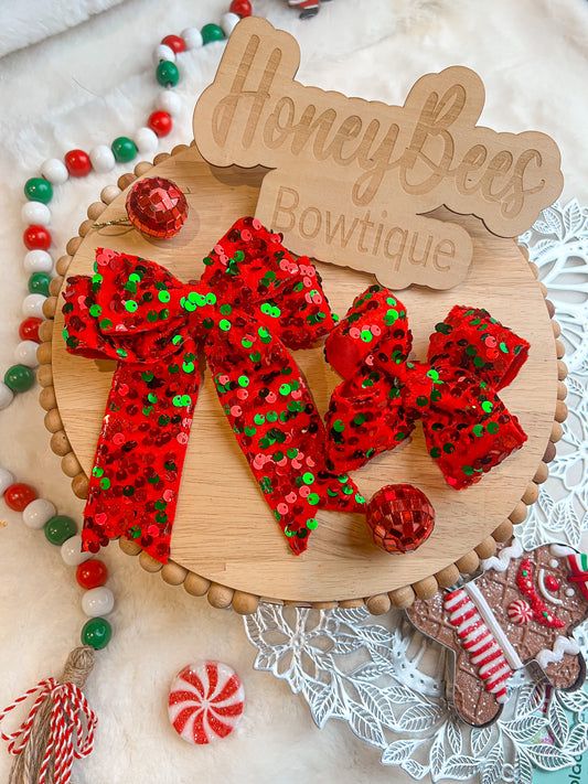 Red&green Sequins Ribbon