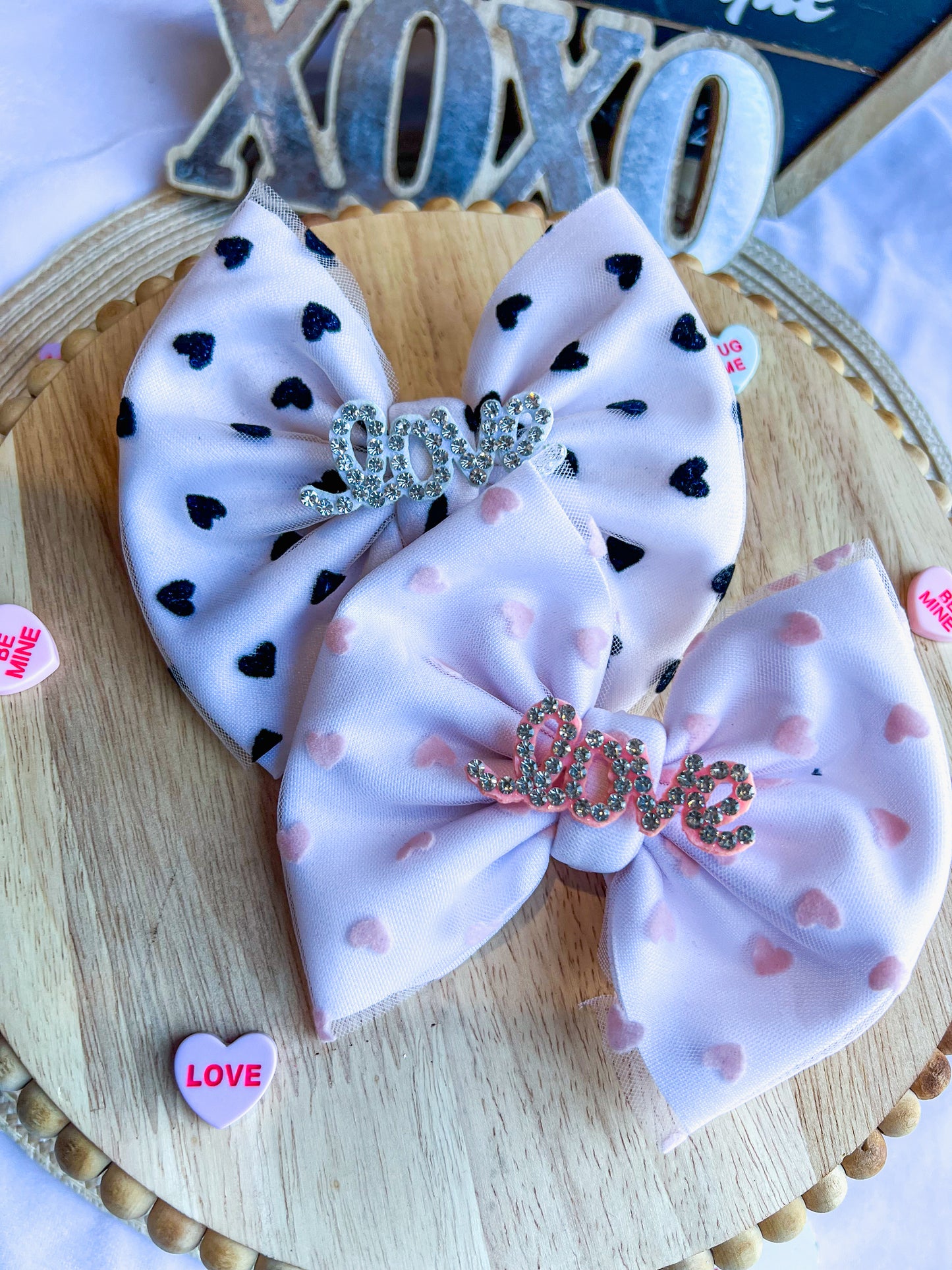 Heart Puff Bows