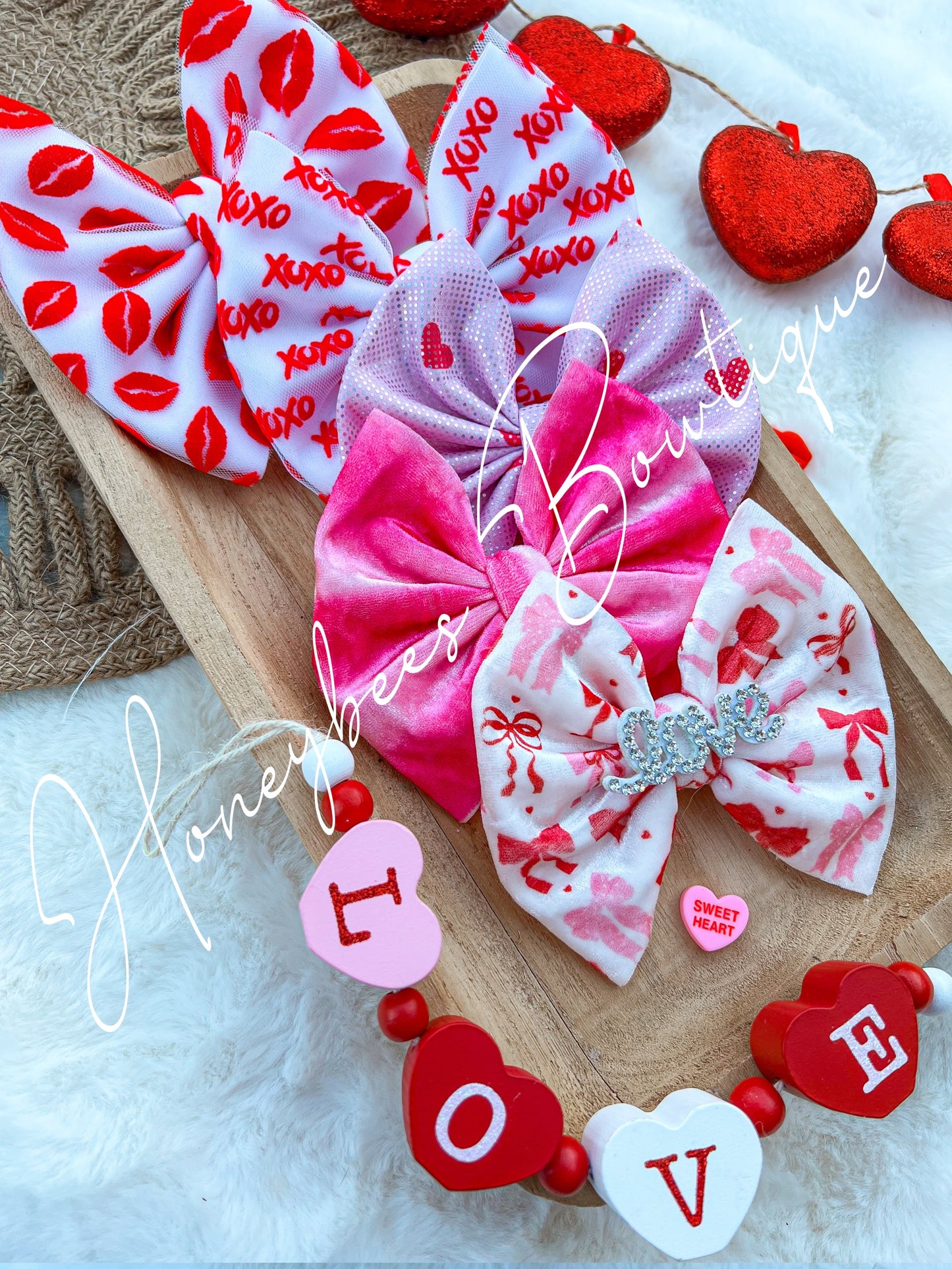 Valentine Bows Velvet