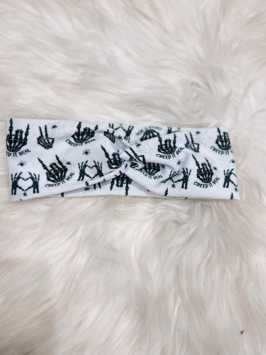 Creep it real twistwrap/knotted headband