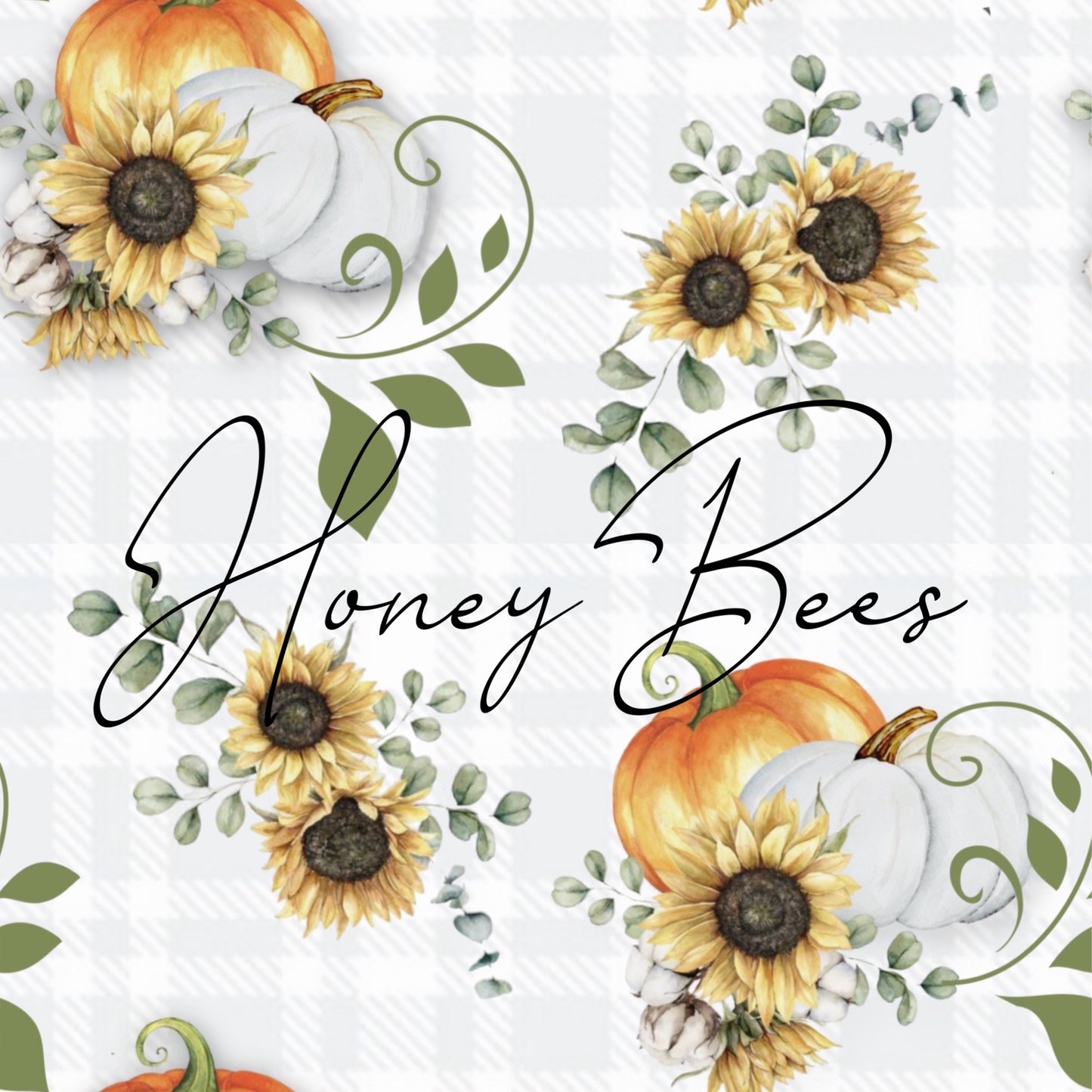 White pumpkin plaid SEAMLESS FILE